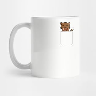 Cute Pocket Cat T-Shirt for Cat Lovers and Cat Owners Mug